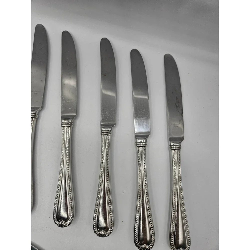 Vintage Jewel by Lenox‎ Set of 12 Butter Knives  Stainless Glossy Silver